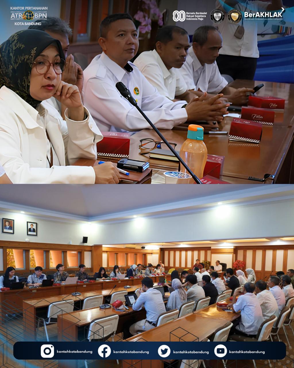 Kantah Bandung Hadiri Rapat Pengembangan Bandung Smart Town dalam Program K-City Network 2025